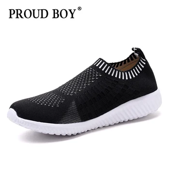 

running shoes for men Breathable Mesh Soft Athletics Jogging Sneaker women light Outdoor Walking slip on Sports Shoes Couples