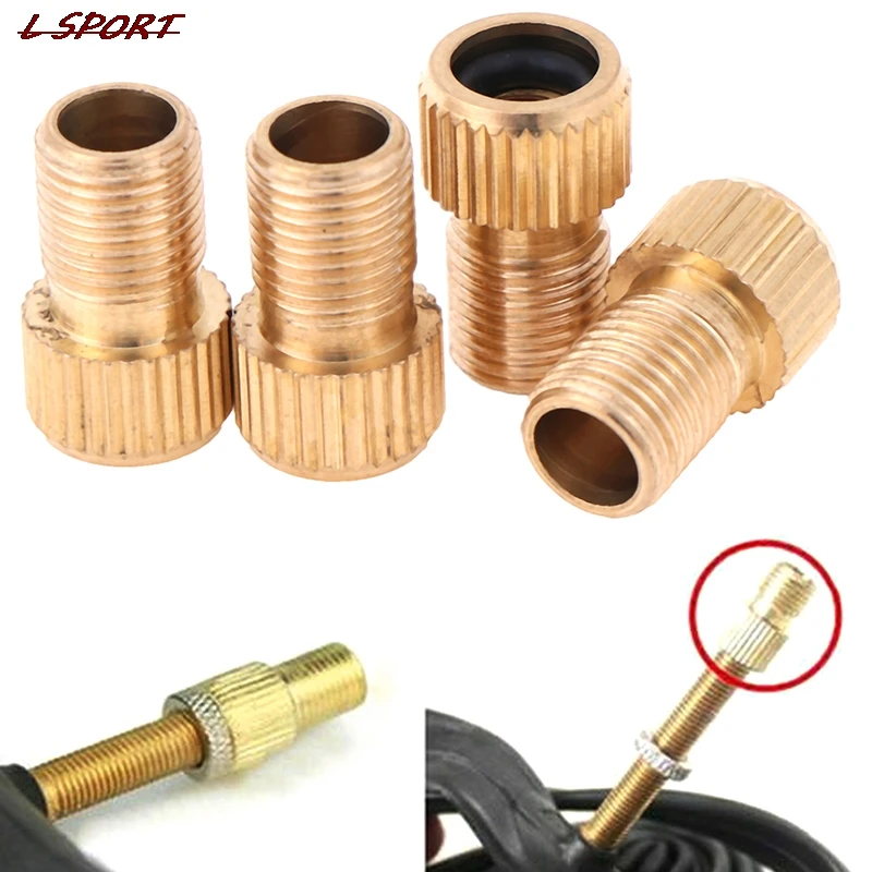 4Pcs/lot Converter Presta To Schrader Tube Pump Tool Bicycle Bike Tire Valve Adapter Cycling Accessories | Спорт и развлечения