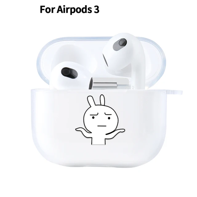 Case For AirPods 2 3 1 Case Cover AirPods Pro Coque Wireless headphones Transparent TPU Soft Cover Air Pods Pro 2 3 Funda Capa 3 1137 For Airpods 3