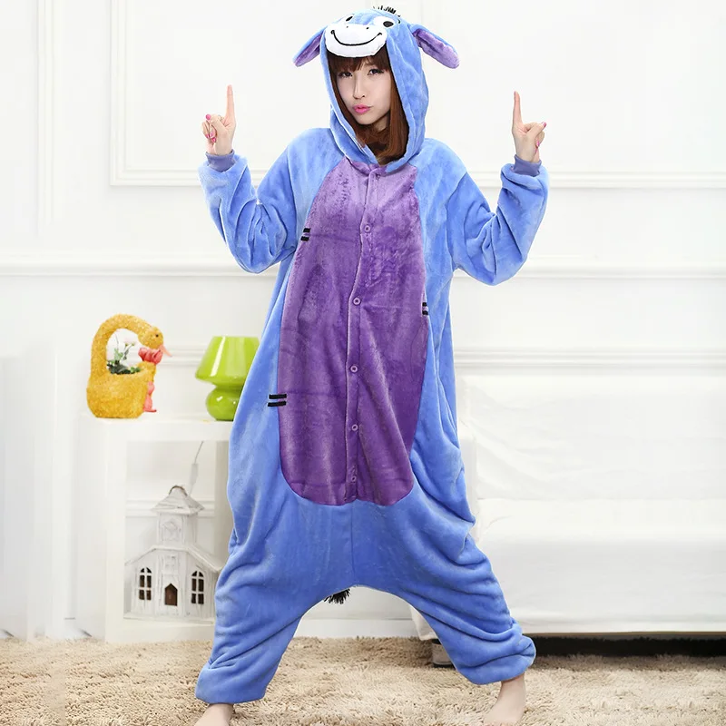 Комбинезон Eeyore женский с мультяшным аниме смешной милый домашний комбинезон