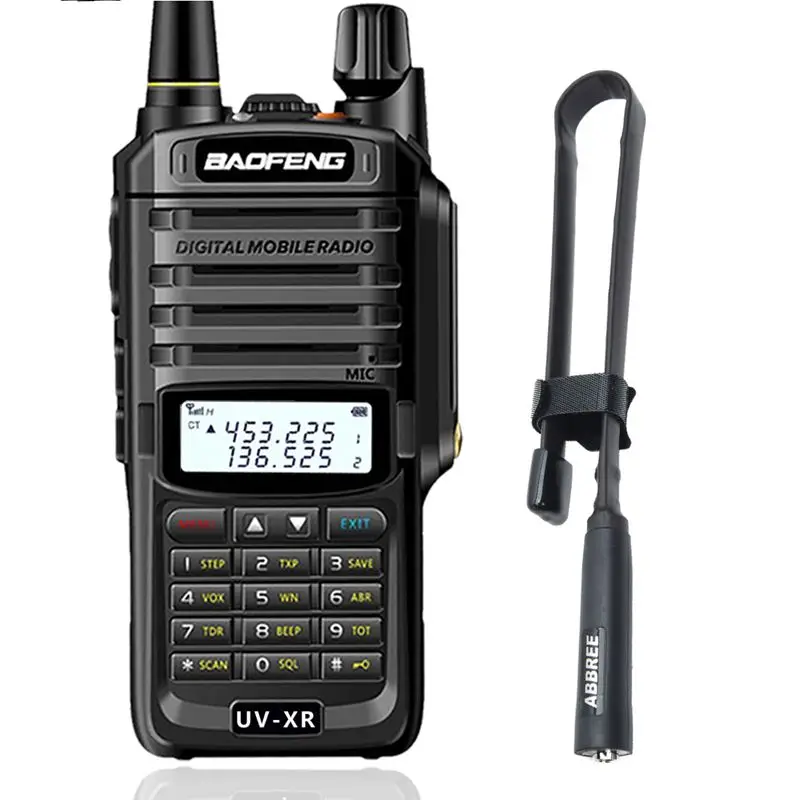 Baofeng UV-XR uv-9r uv9r плюс Водонепроницаемый иди и болтай Walkie Talkie 10 Вт мощное радио CB Портативный 10 км дальность двухстороннее радио - Цвет: tactical antenna