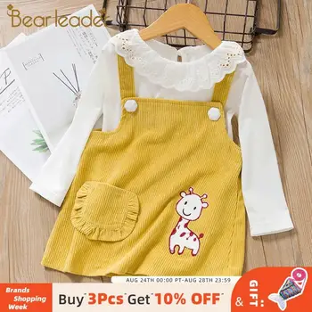 

Bear Leader Baby Dresses 2019 New Summer Baby Girls Clothes Flowers Embroidery Princess Newborn Dresses With elt For 6M-24M
