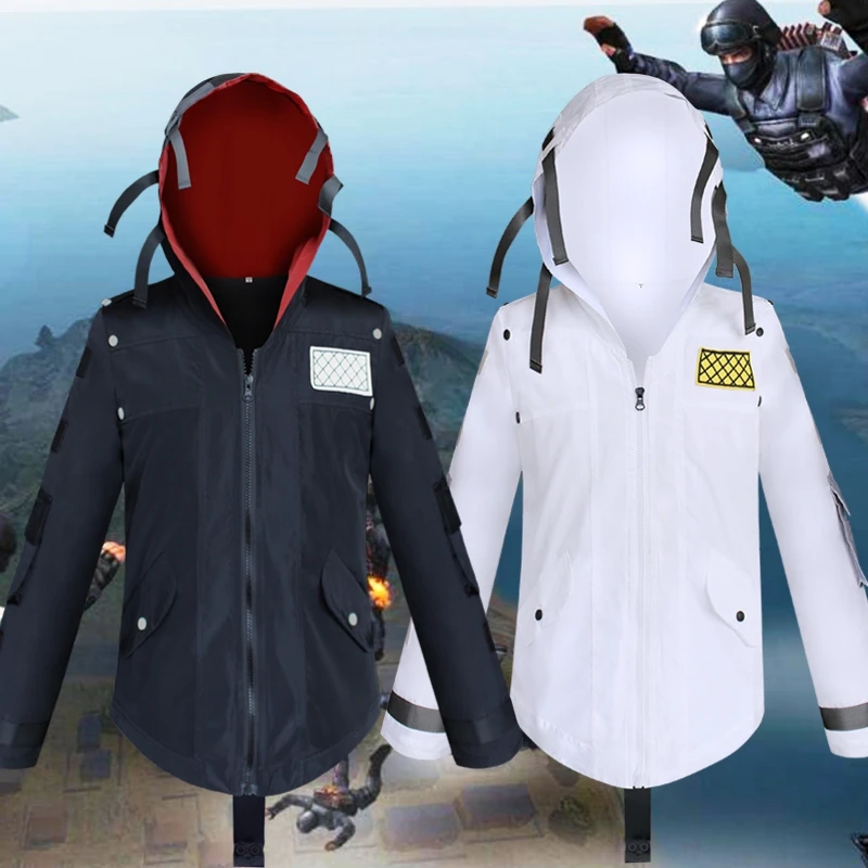 Game PUBG coat cosplay costume suit denim kids adult jacket Big escape PUBG eat chicken Perfect