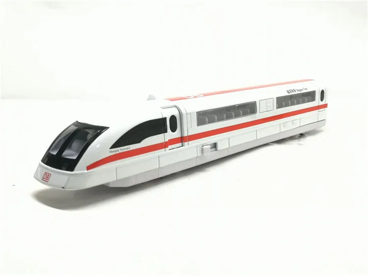Высокая имитация 1: 87 Maglev поезд сплав модель звуковой светильник Вытяните назад игрушка детская Высокоскоростная Модель рельса