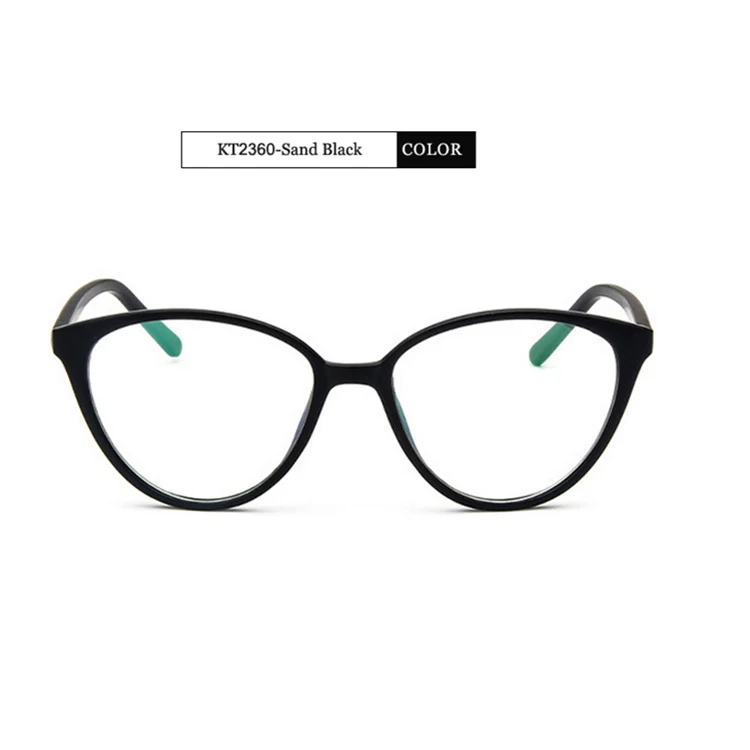 KOTTDO, модные женские очки кошачий глаз, оправа, мужские Оптические очки, ретро очки, компьютерные очки, прозрачные очки - Цвет оправы: Sand Black