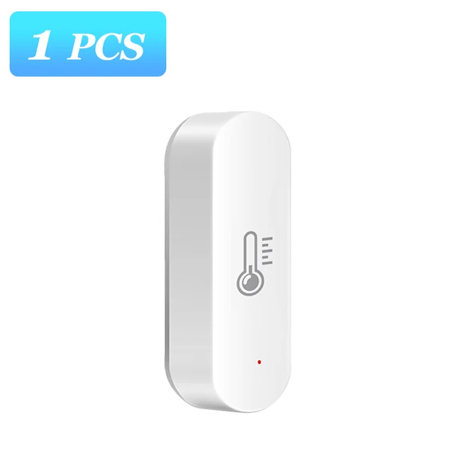 Tuya ZigBee Smart Temperature And Humidity Sensor Battery Powered Smartlife APP Remote Control Works With Alexa Google Assistant A