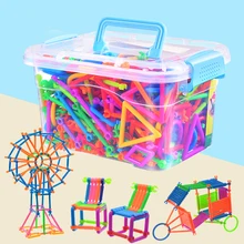 Smart building blocks sticks stitching toys children's plastic, spelling assembling, puzzle puzzle kindergarten spelling toys