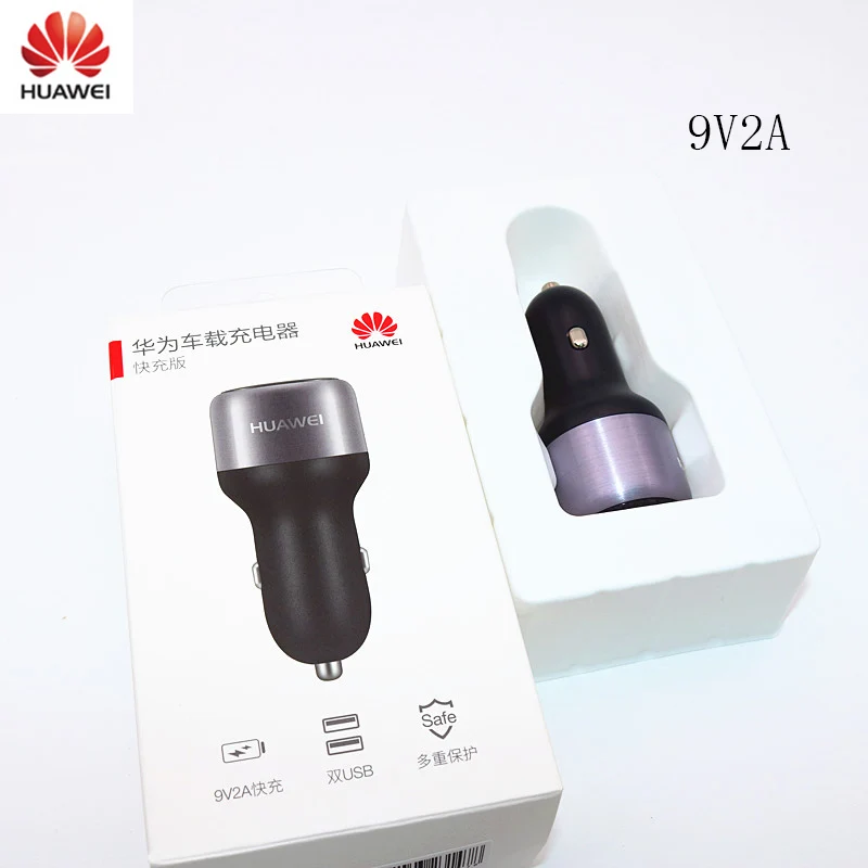 Оригинальное автомобильное зарядное устройство huawei Supercharge CP31 9V 2A 18W Max Dual USB с кабелем для передачи данных 2A type C
