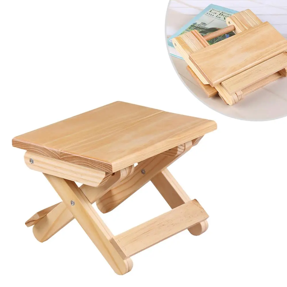 Деревянный складной стул простой портативный легкий табурет для рыбалки