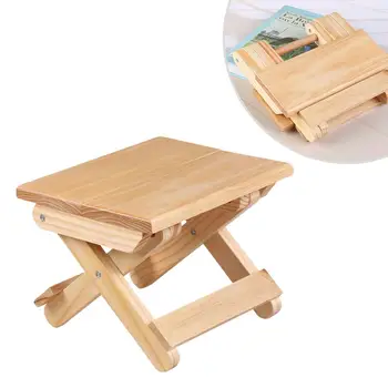 

Wooden Folding Stool Household Simple Folding Stool Portable Lightweight Folding Stool For Fishing Camping Outdoor Travel Pinic