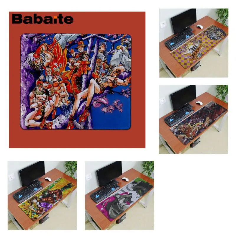 Babaite простой дизайн jojo Необычные Приключения большой коврик для мыши PC компьютерный коврик резиновый PC компьютерный игровой коврик для мыши