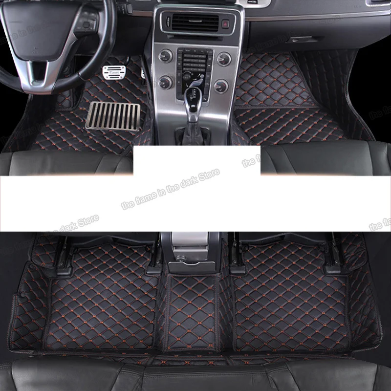 Lsrtw2017 кожаные автомобильные коврики для Volvo S80 2006 2007 2008 2009 2010 2011 2012 2013 2014 2015 2016