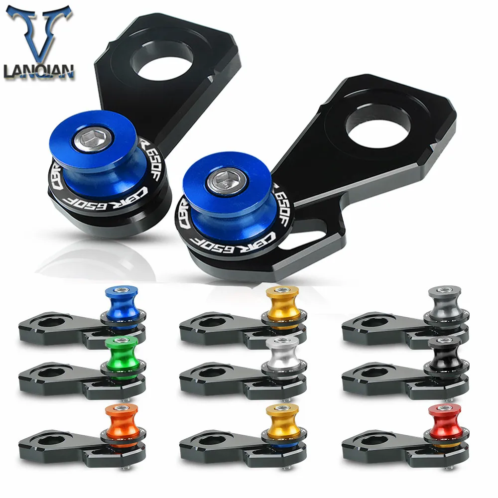 

FOR Honda CBR650F 2014 Motorcycl Accessorie Rear Wheel Axle Stand Pick Up Hook Set Cotton Reels for Honda CBR650F 2015 CBR 650F-