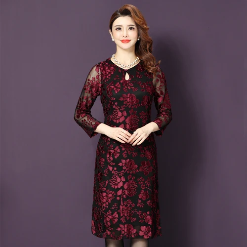 

2020 Autumn Temperament Slim Women Dress New Styles Winter V-neck Hollow Out Embroidered And Xxxl Designs Female Fashion Dresses