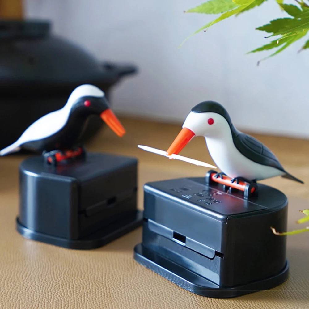 Bird Toothpick Holder Container Automatic Toothpick Dispenser Toothpick
