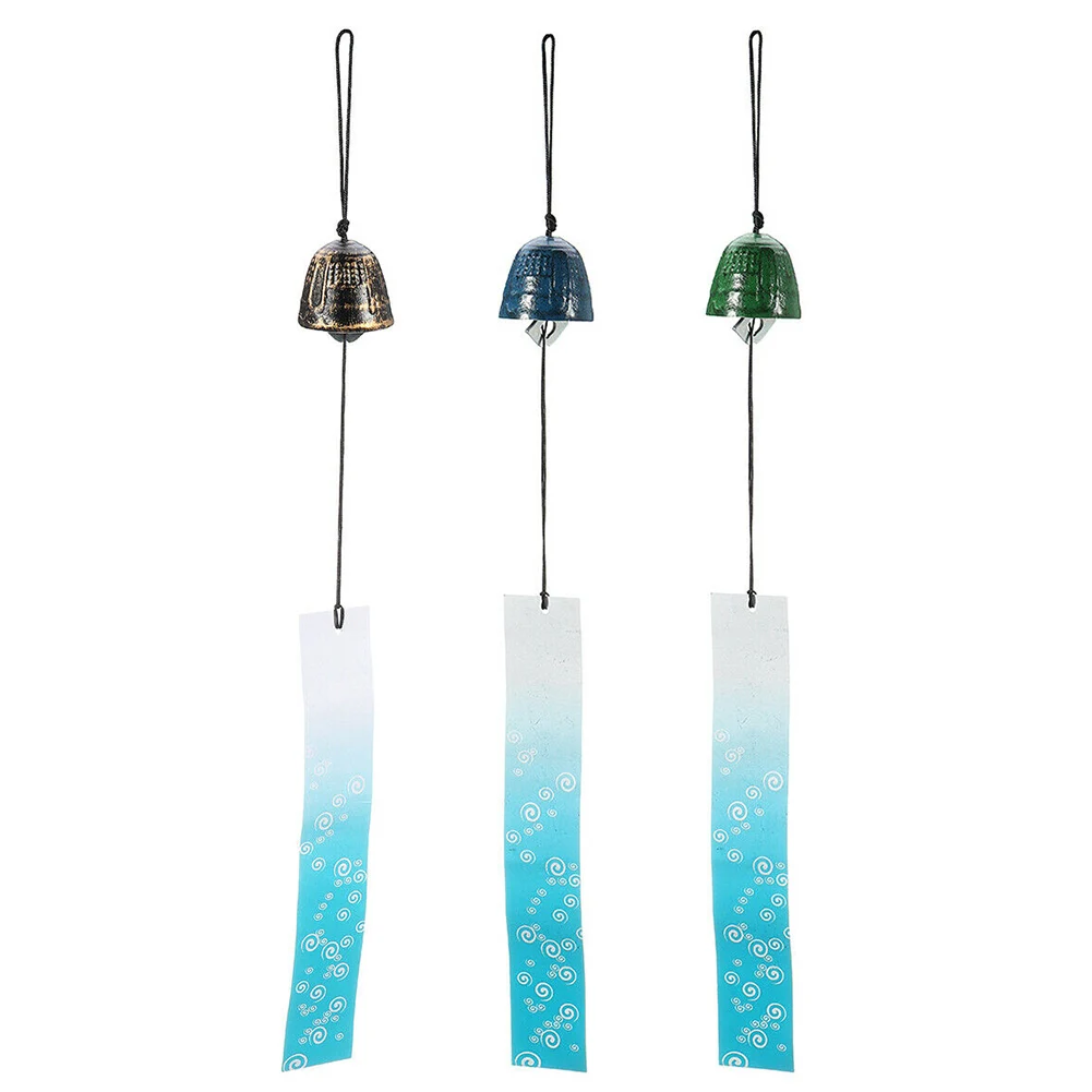 Gift Small Hanging Decoration Pendant Home Ornament Garden Japanese Style Temple Bell Durable Iron Sound Clapper Wind Chimes