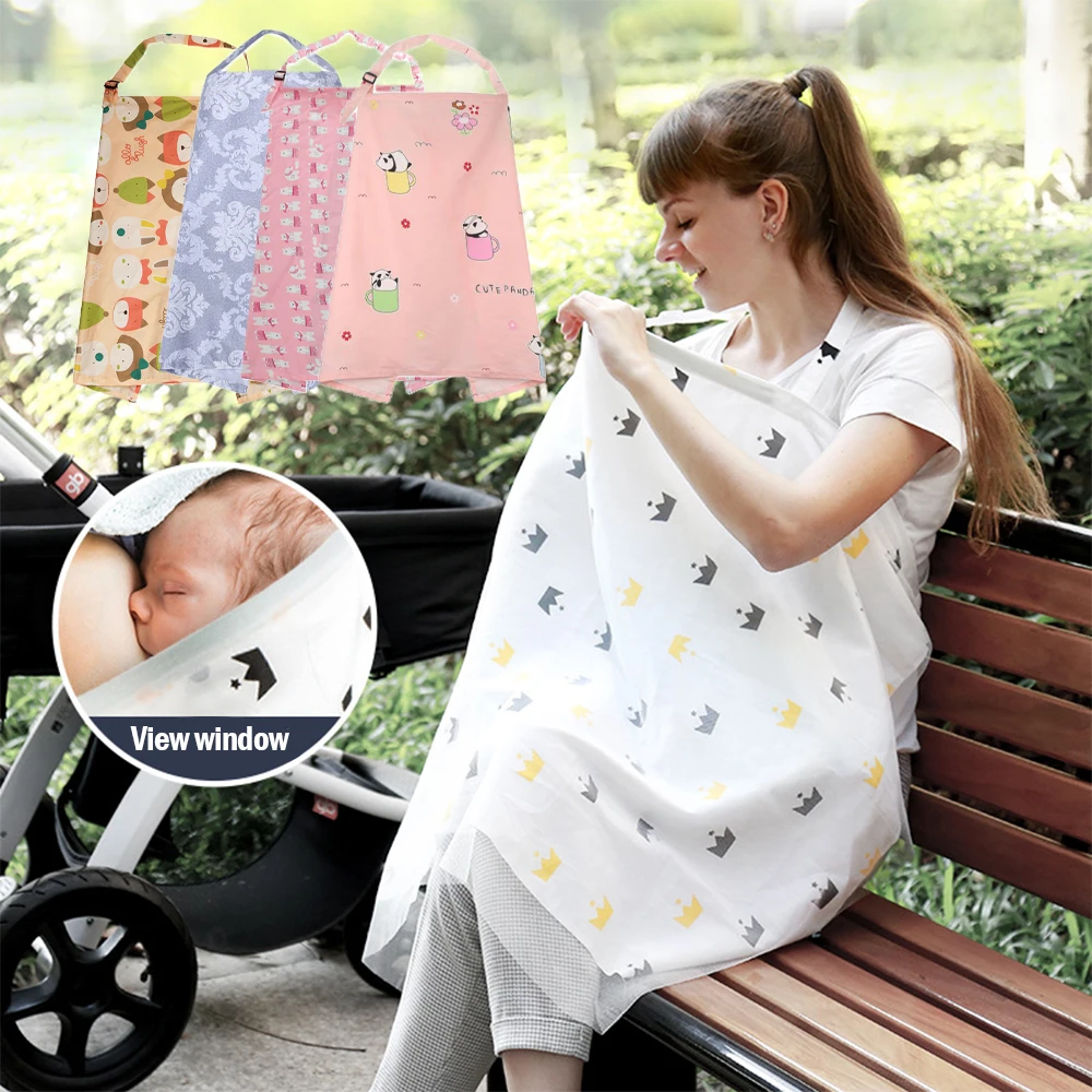 

Breathable Baby Feeding Covers Mom Breastfeeding Poncho Cover Adjustable Privacy Apron Outdoor Nursing Child