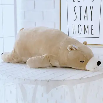 

Cartoon Doll Polar Bear Pillow Long Plush Toy Cute Close Line Excellent Workmanship Children Girl Valentine Xmas Gifts
