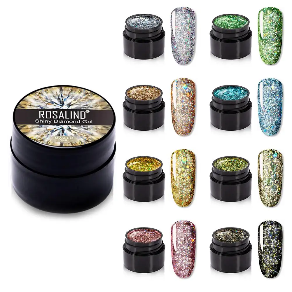 

8PCS Painting Gel Nail Polish UV Hybrid Varnishes Primer for Manicure Shiny Diamond Gel Nail Art