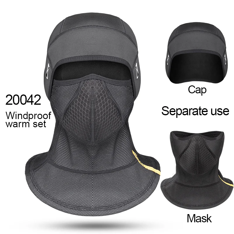 2004002-20042 Coolсмена велосипедная маска для лица термальный флис щит сноуборд шапка холодный головной убор зимняя велосипедная маска для лица Шапка Лыжная велосипедная лицевая маска - Цвет: 2004002-20042