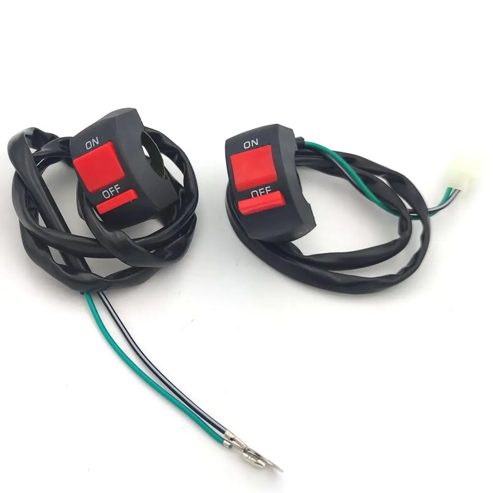 Motorcycle Starter Switches Bullet Connector Handlebar Switches On/off