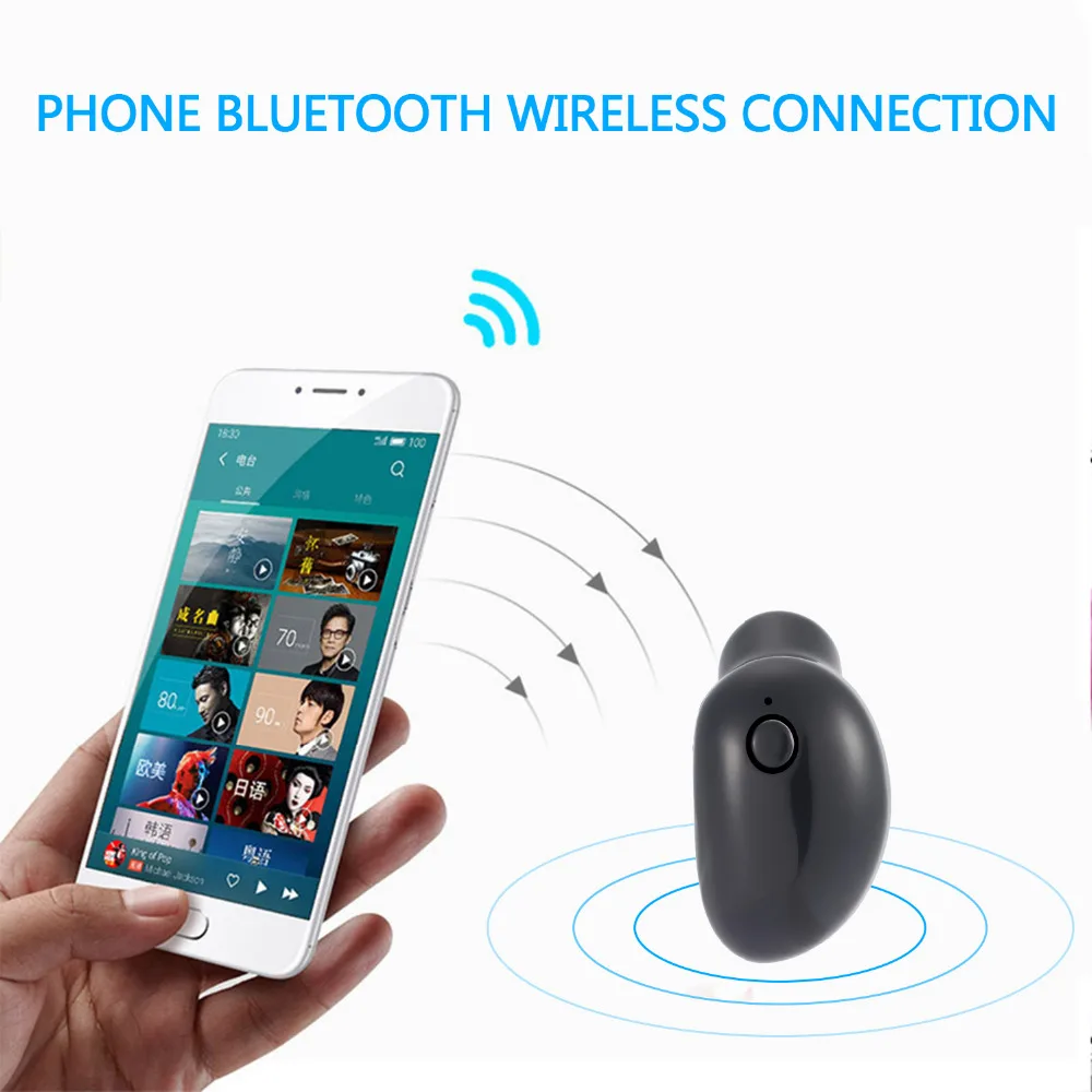Мини Bluetooth вкладыши невидимые в ухо беспроводные наушники громкой связи Автомобильная гарнитура с микрофоном с магнитное зарядное устройство usb