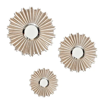 

Sun Wall Mirror Decor Decoration Mount TV Backdrop Party Room Hanging The Suns Nursery Decoration Intdoor WJ606