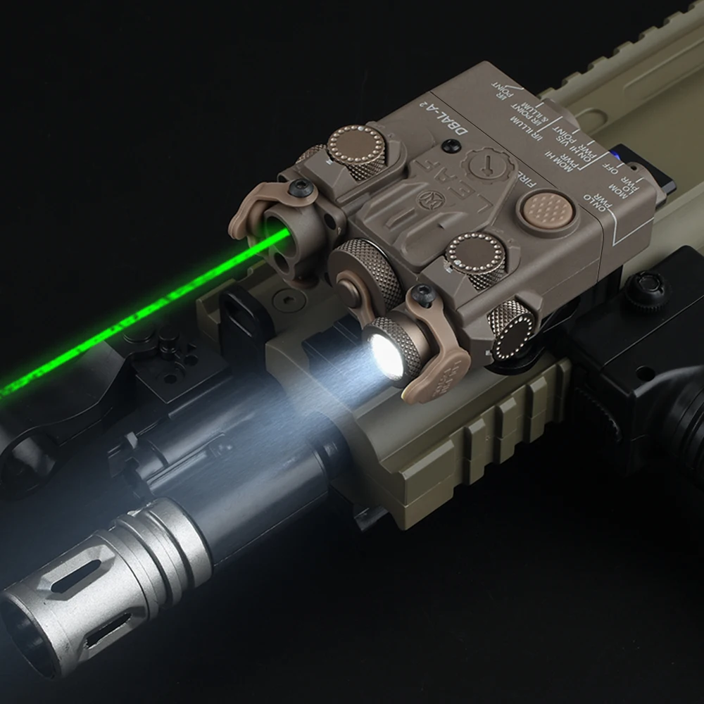 PROD 1005002511966794 WADSN Airsoft DBAL A2 Green Blue Dot Laser Sight
IR Aim Light Strobe Hunting Air Rifle PEQ Laser Pointer Military Weapon
No IR