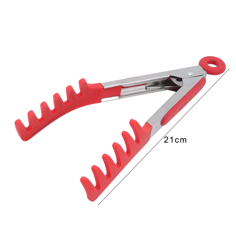 Силиконовые нейлоновые щипцы для лапши пищевые макаронных изделий ручка из