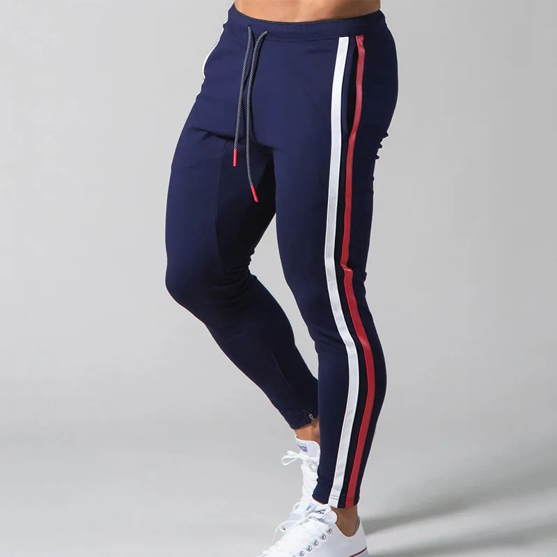 Skinny Joggers Pants Men Running Sweatpants Cotton Track Pants Gym Fitness Sports Trousers Male Bodybuilding Training Bottoms