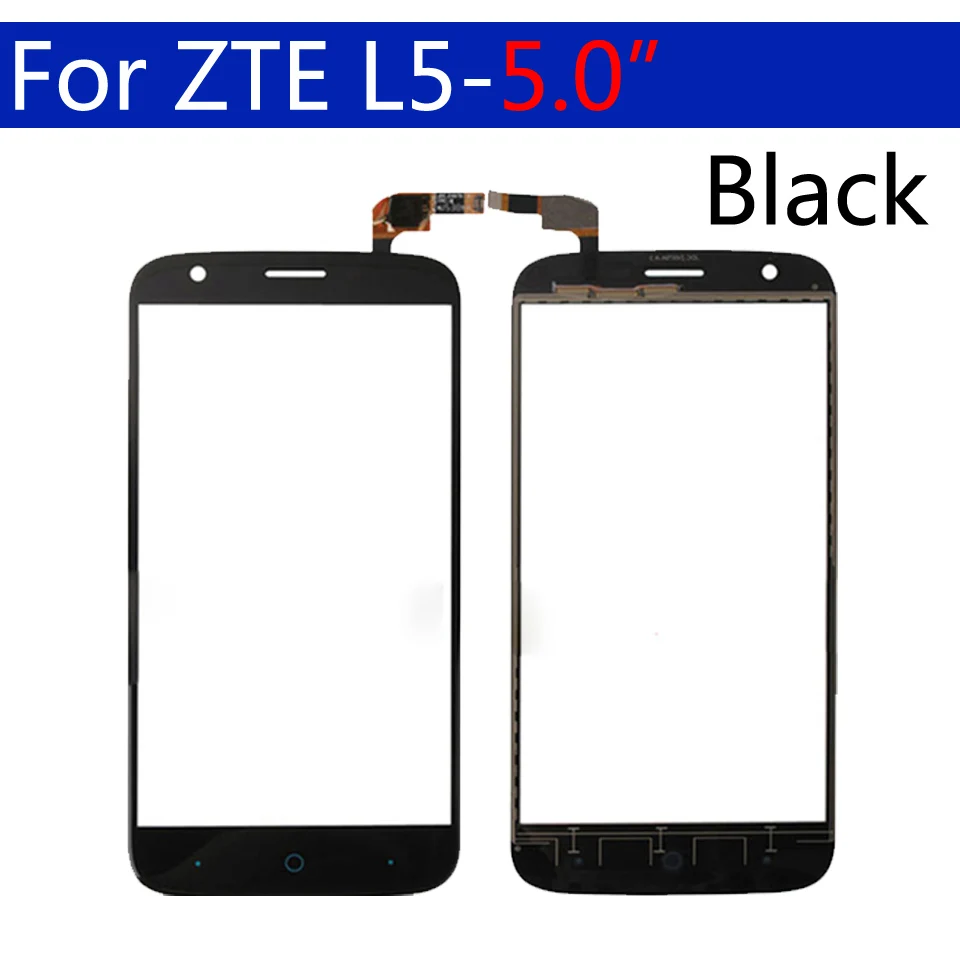 Для zte Blade L5 L5 Plus L5Plus сенсорный экран панель дигитайзер сенсор Переднее стекло Внешний сенсорный экран Замена 5,0 дюймов