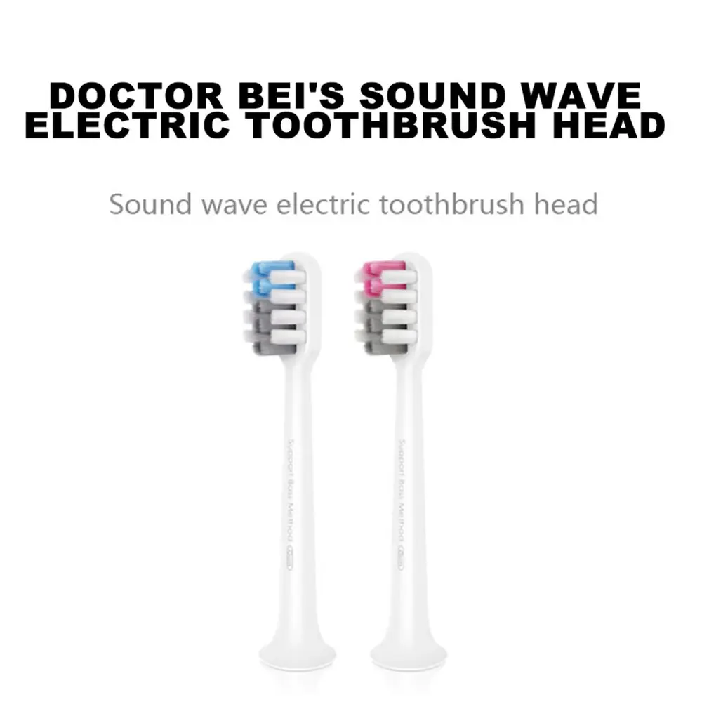 Electric Toothbrush Replacement Head Cleaner Sensitive Soft Hair Replacement Brush Head 2Pcs Set