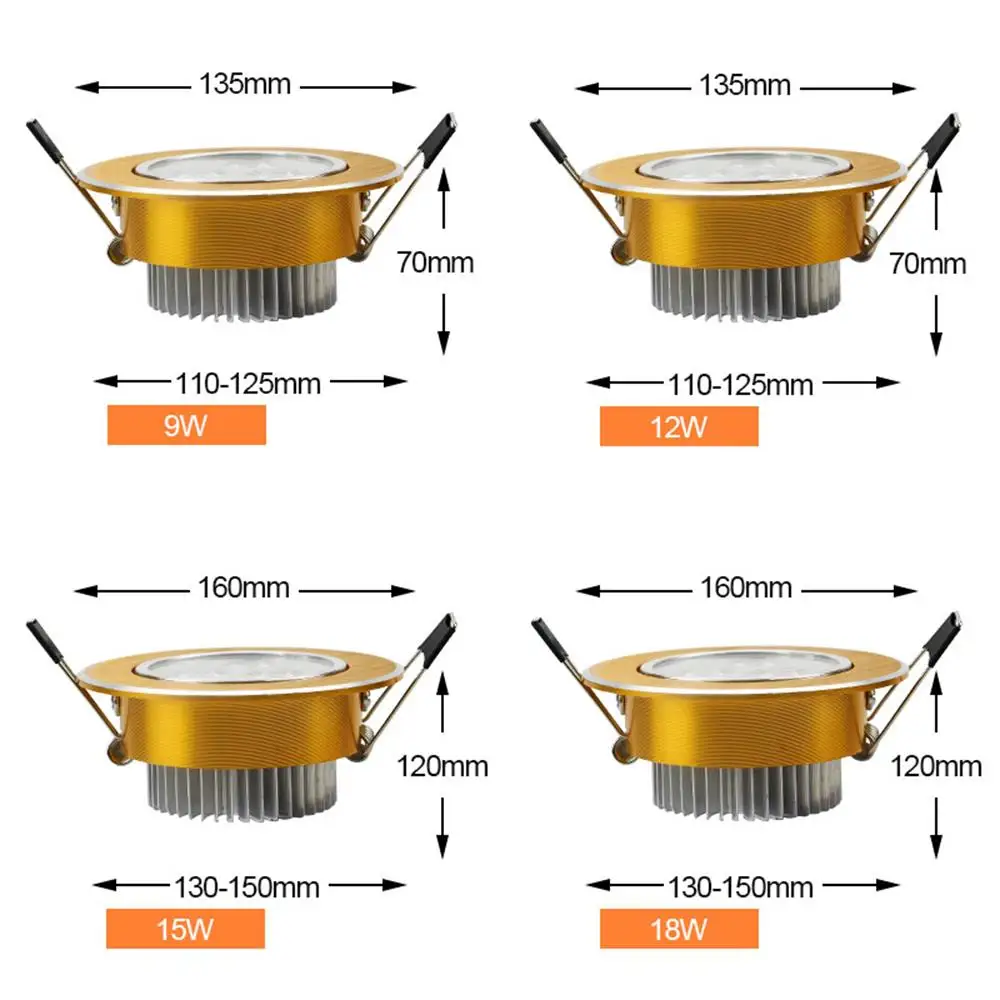 Led Downlight Dimmable 3W 4W 5W 7W Led Recessed Lights Angle Adjustable Spot Living Room Bedroom Clothes Store Ceiling Lamp