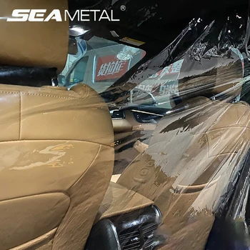 

Car Taxi Isolation film Transparent Partition Curtain Fully Enclosed Protective Partition Screen For Front Rear Cab Protection