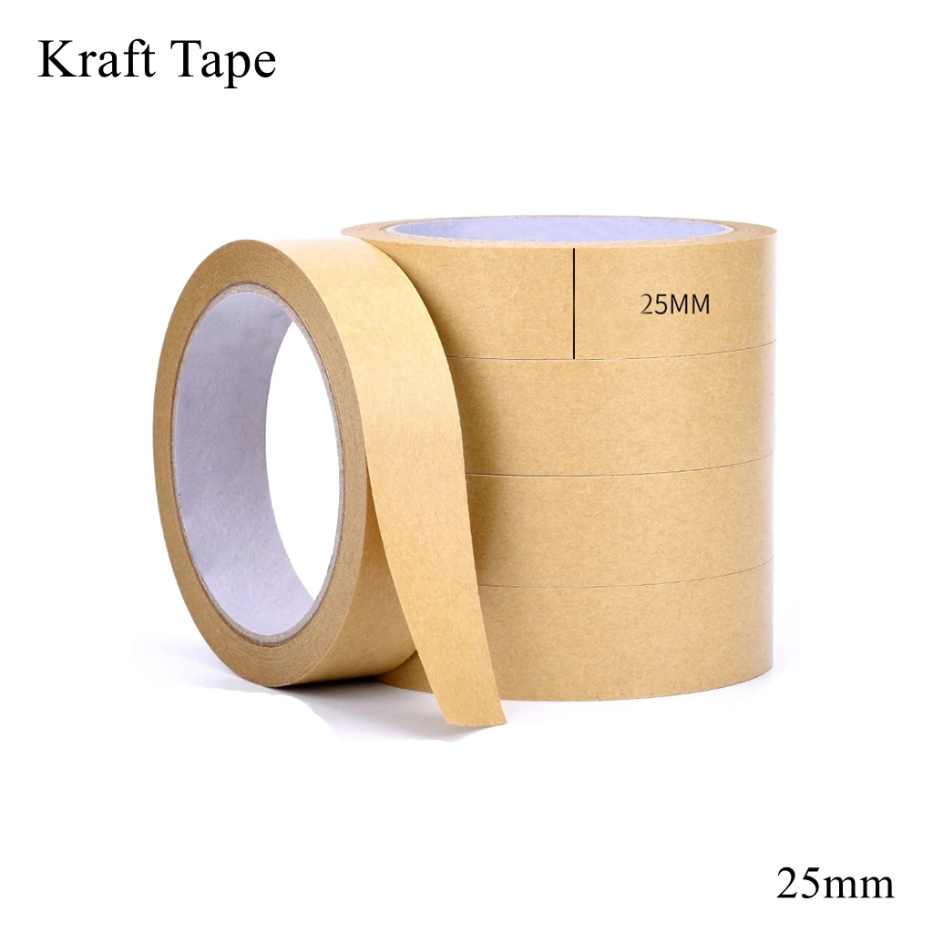 25mm Kraft Tape Recyclable Gummed Paper Masking Box Carton Sealing
