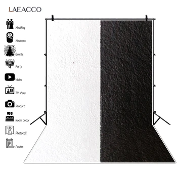 

Laeacco White Black Cement Wall Photography Backdrop For Doll Baby Child Portrait Photo Background For Photo Studio Photocall
