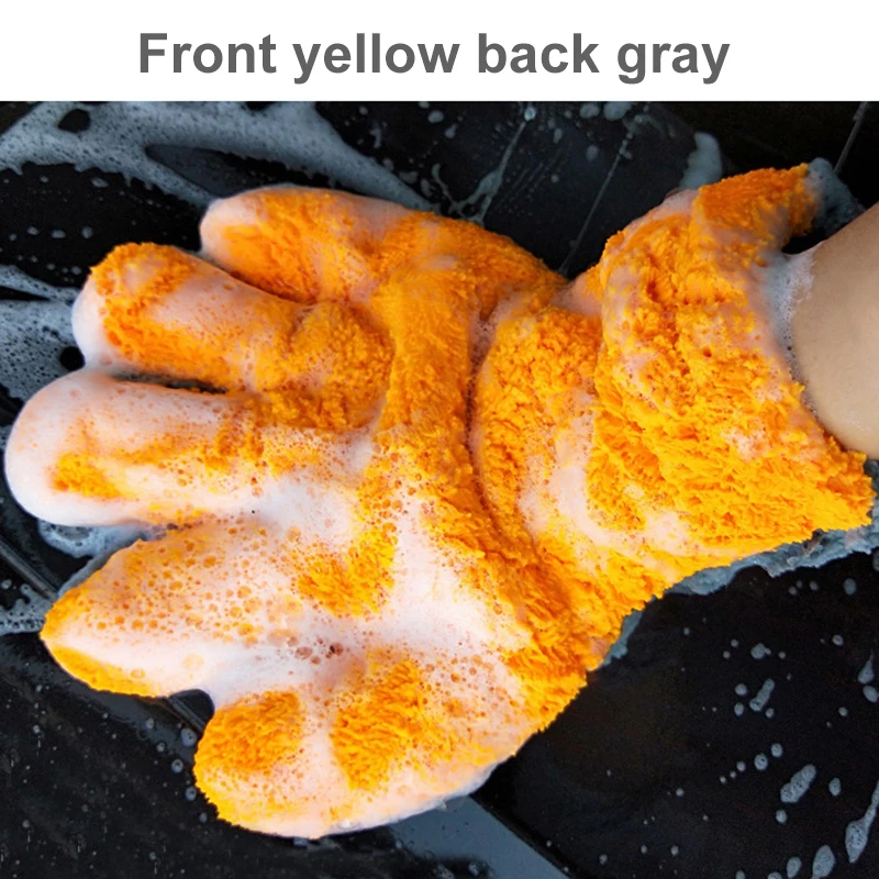 1 шт. ультра Роскошные перчатки из микрофибры для мытья автомобиля инструмент