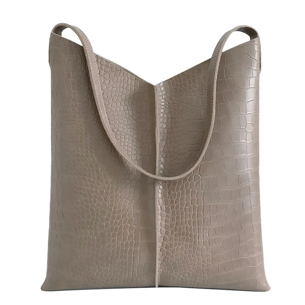 Puimentiua, винтажные женские сумки-мессенджеры, сумки через плечо, набор, женская сумка из крокодиловой кожи, кошелек, кожаная женская сумка