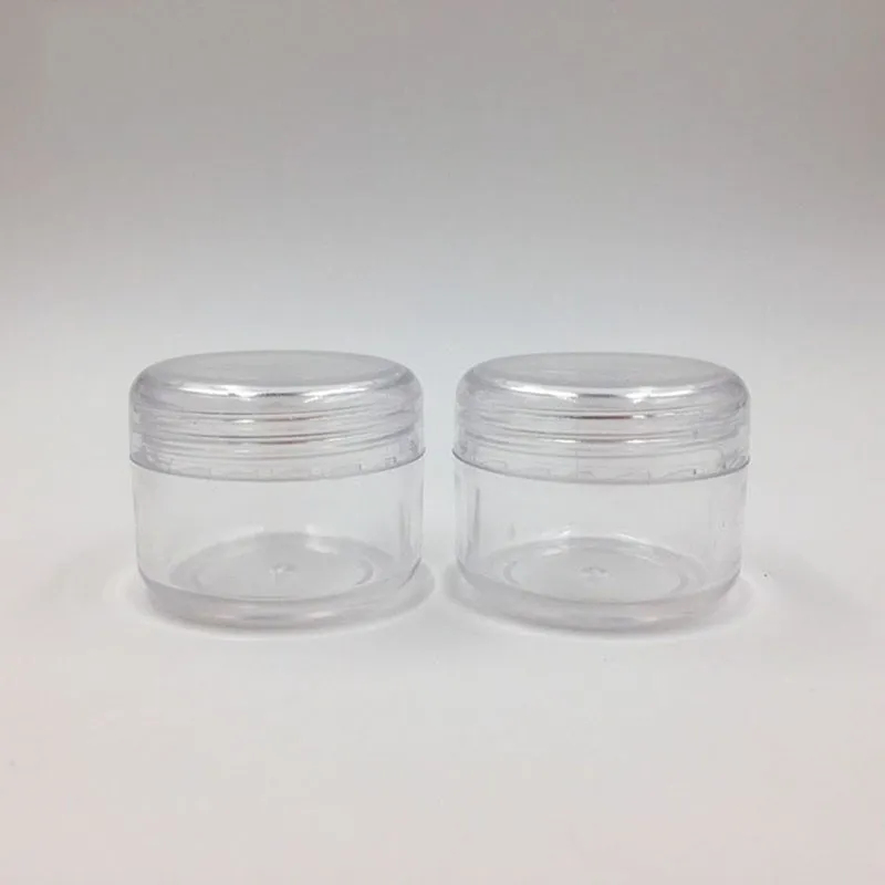 

100pcs 1oz 30ml 30g empty plastic clear jars cosmetic cream make up cosmetic jar refillable bottle container for cream cosmetics