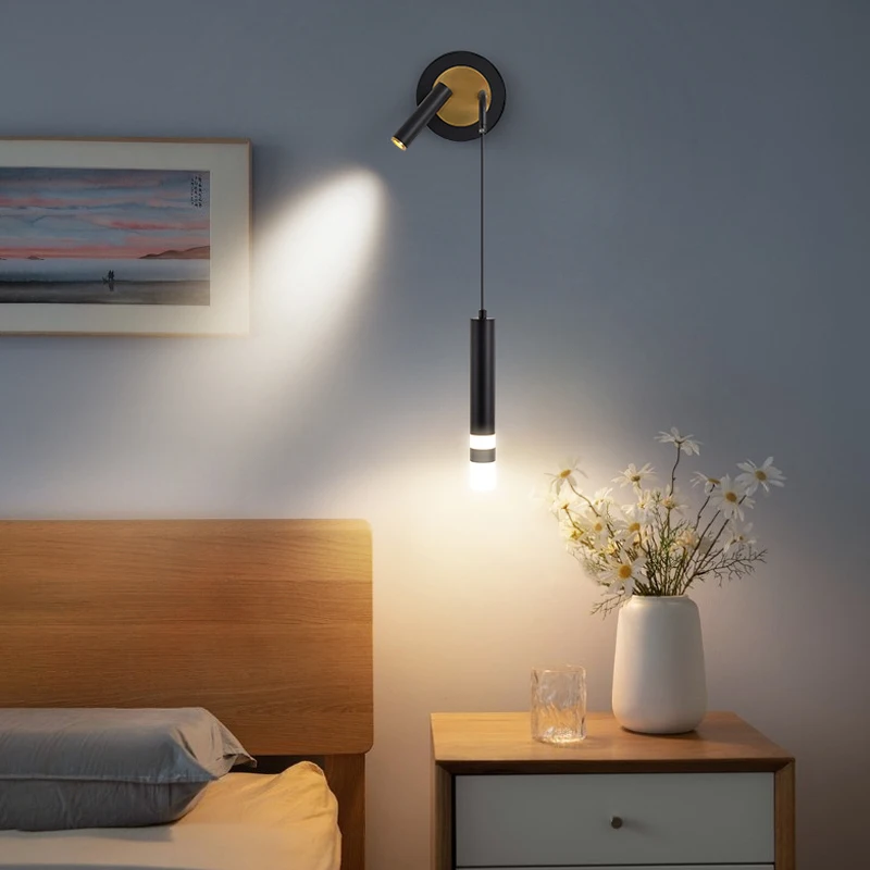 Bedroom bedside wall lamp modern minimalistluxury creative
