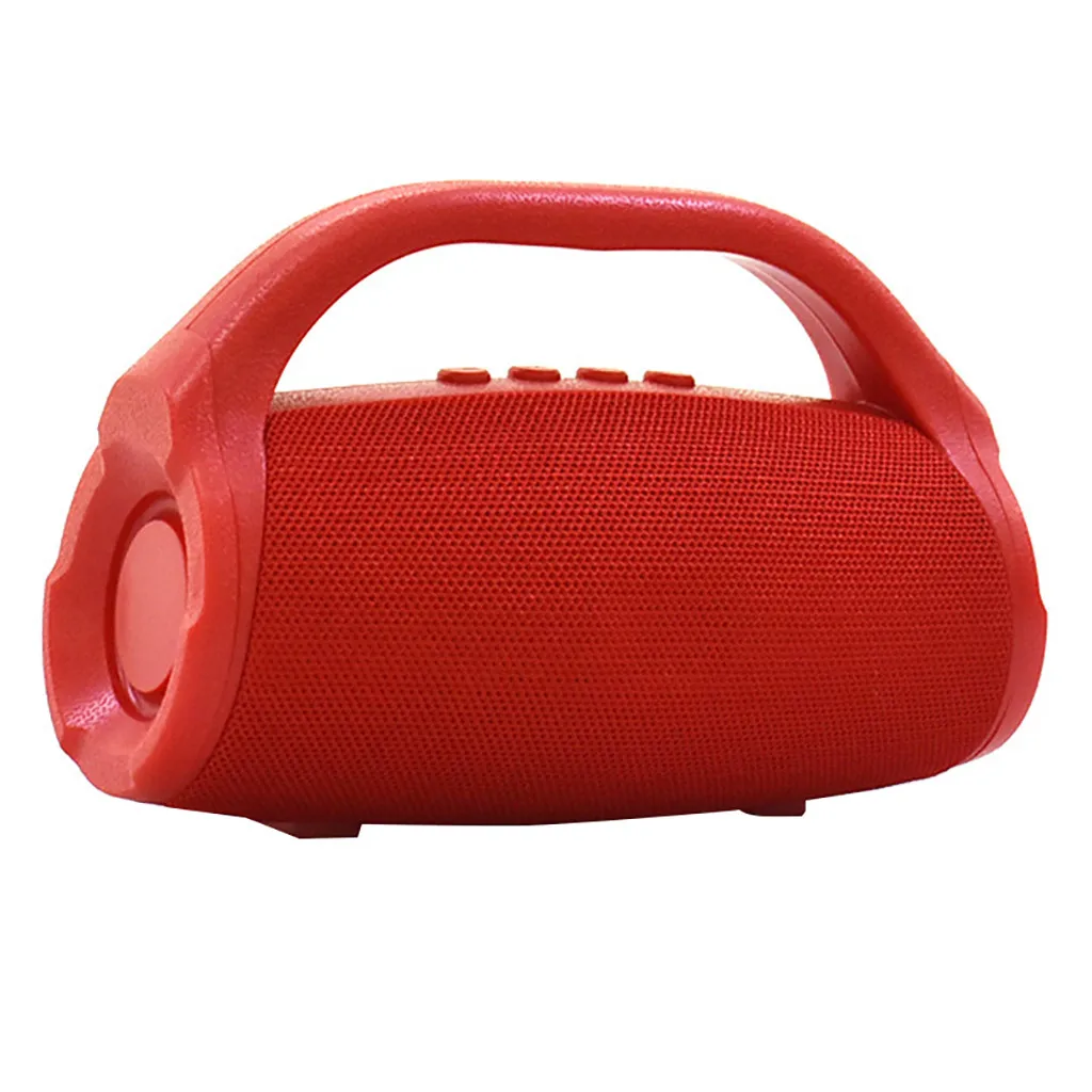Red Качество звука BS118 Bluetooth динамик водонепроницаемый 3D объемный беспроводной Громкий динамик для смартфона простой и модный R0422 - Цвет: Red