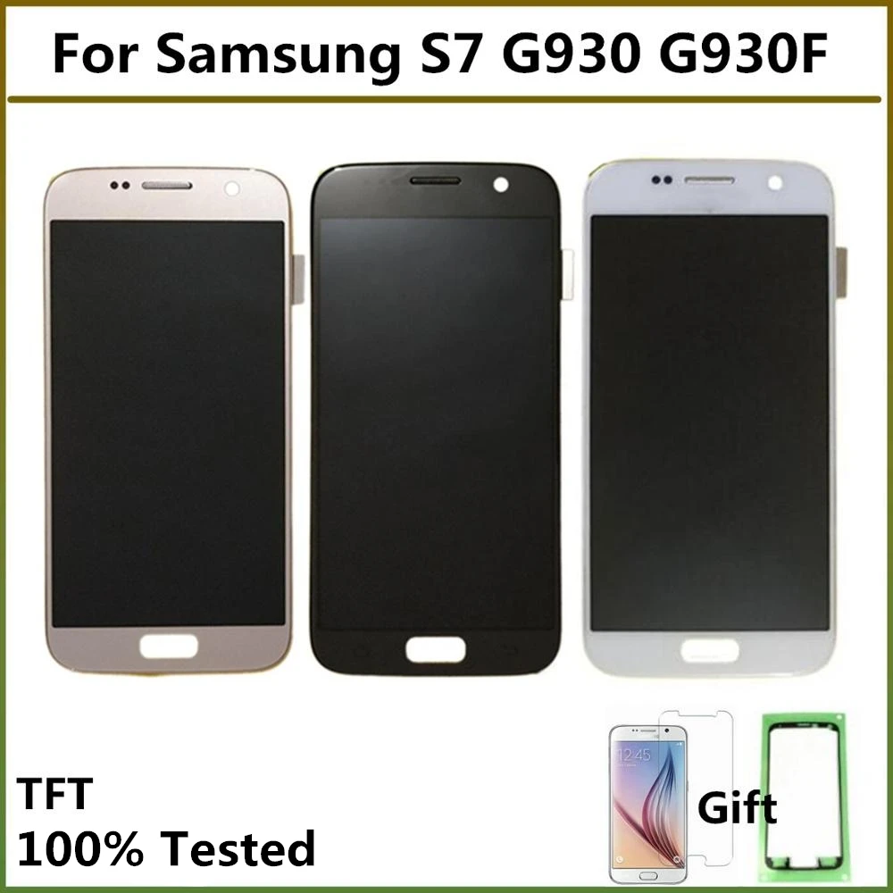 Тесты для samsung S7 G930 на тонкопленочных транзисторах на тонкоплёночных транзисторах ЖК-дисплей Экран дисплея сенсорный экран дигитайзер в сборе для samsung Galaxy S7 G930A G930F G9300 SM-G930V