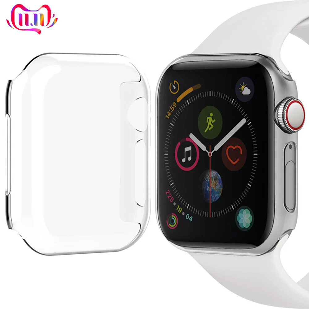 Чехол для часов Apple Watch band цветной чехол 5 4 3 44 мм 40 корпус из поликарбоната iwatch apple
