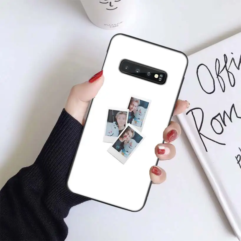 BS163-7 Rap Monsters RM Kpop Case for Samsung Galaxy S10+ Plus Lite Note 10 9 8 S9 S8 J4 J6+ Plus S7 S6 Black Phone Cover - Цвет: BS163-7