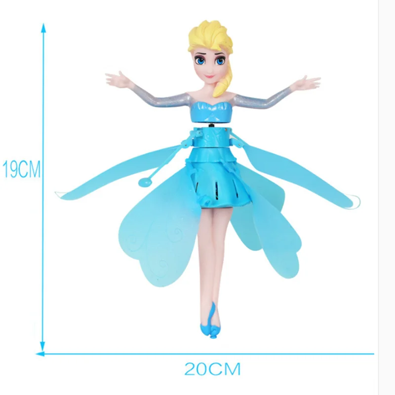 Новейшие Flyings Принцесса Эльза с музыкальной игрушкой инфракрасный индукционный контроль Flyings куклы для девочек игрушки дистанционного управления