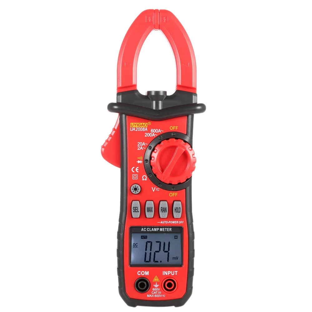 

Handheld Digital Diagnostic-tool LCD Clamp Meter Multimeter DC/AC Voltage AC Current Tongs Resistance Diode Continuity Tester