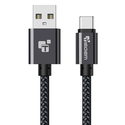 TIEGEM usb type C кабель для samsung S10 S9 Быстрая зарядка данных type-C кабель для huawei P30 P20 Мобильный провод для зарядного устройства USB-C - Цвет: Gray