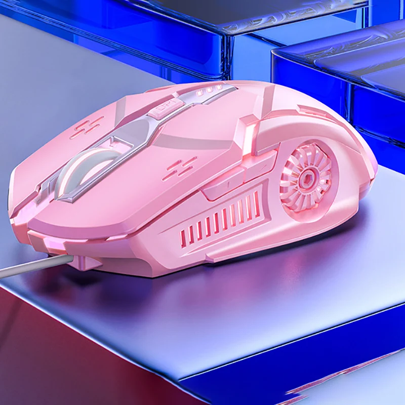 Проводная игровая мышь 6 кнопок 4-скоростная светодиодная оптическая