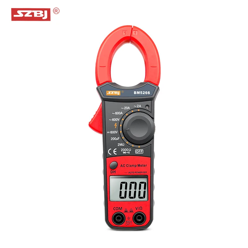 Baratos 1999 cuentas SZBJ BM5266 pinza de mano multímetro Digital CA CC voltios amperios capacitancia fase diodo Megger amperímetro probador