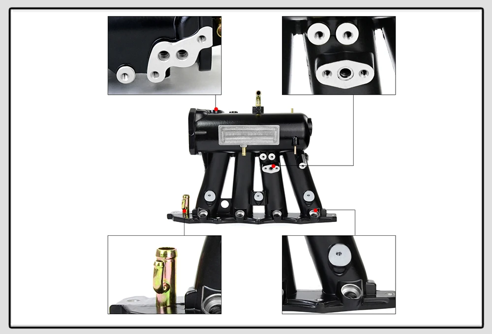 VR-алюминиевый литой впускной коллектор обновление болт на 99-00 Honda Civic 92-01 Acura Integra b16a b16b b18a VR-IM42